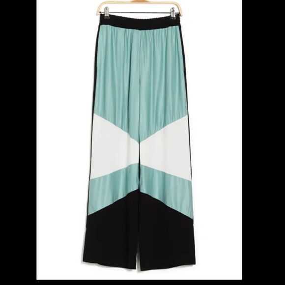 Maje Geometric Print Wide Leg Pants NWT - Picture 1 of 9
